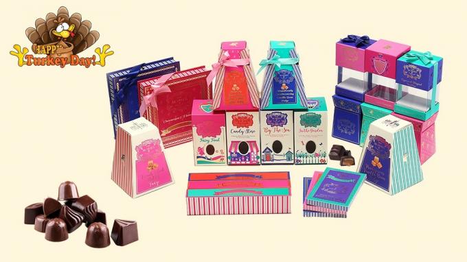 empaquetado de encargo del chocolate de la cartulina del diseño de las cajas de lujo de los chocolates