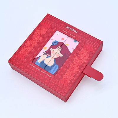 Customized creative face changing drawer perfume box gift box Valentine's Day packaging box with hand gift box