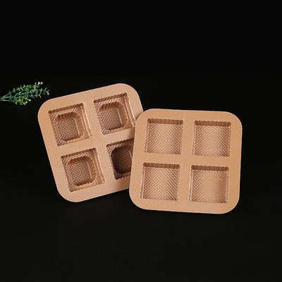 pet inner golden blister tray custom Mid-Autumn moon cake gift box plastic bottom blister box custom