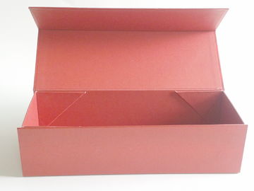 Embossing Elegant Cigar Gift Boxes Foldable Coated Paper with red