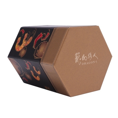 Tea Gift Box Customization Exquisite Gift Box Heaven and Earth Cover Fine Hexagonal Seasoning Box Customization