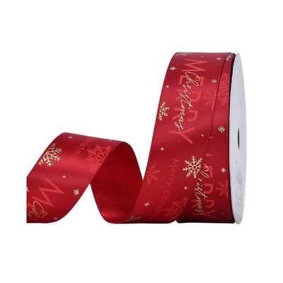 Customized Christmas Packaging Knot Decoration Gift Box Packaging Ribbon Christmas Ribbon Customization