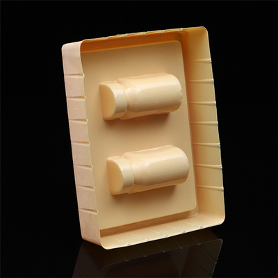 Custom pvc box flocking blister inner cosmetic packaging plastic blister tray