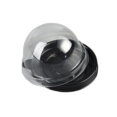 Customized round egg yolk crisp packing box pvc transparent bubble shell plastic box snow Mei Niong blister packing box