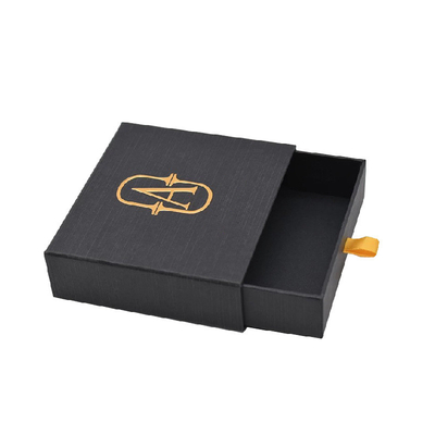 Jewelry drawing box Custom special paper hot gold jewelry necklace packaging gift box earring packaging box