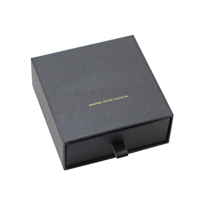 Jewelry drawing box Custom special paper hot gold jewelry necklace packaging gift box earring packaging box