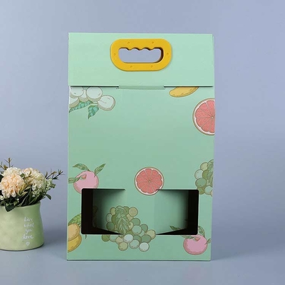 Custom hand-held paper bag flap gift bag Creative hand-held corrugated box hand-held paper bag printing