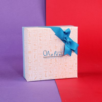Custom bow small gift box box cover birthday gift box square universal packaging gift box