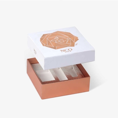 Hollow perfume packaging gift box pressed texture high-grade gift cover packaging box customization
