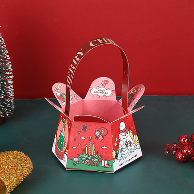 Christmas Apple hand box Christmas Eve holiday gift packaging portable Christmas fruit gift box customization