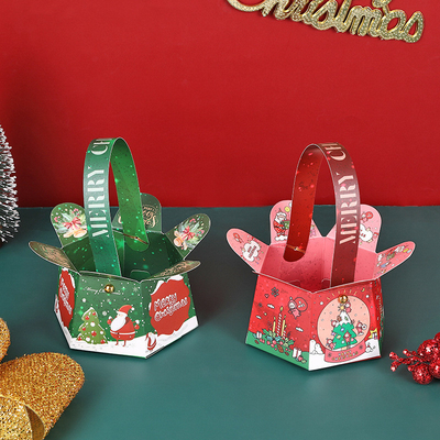 Christmas Apple hand box Christmas Eve holiday gift packaging portable Christmas fruit gift box customization