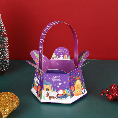 Christmas Apple hand box Christmas Eve holiday gift packaging portable Christmas fruit gift box customization