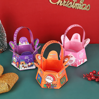 Christmas Apple hand box Christmas Eve holiday gift packaging portable Christmas fruit gift box customization