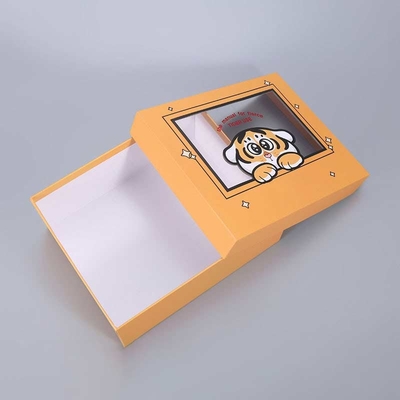 Heaven and earth cover window gift box customized visual shirt stationery birthday gift box square packing box