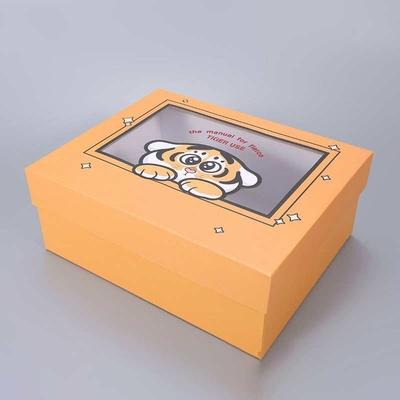 Heaven and earth cover window gift box customized visual shirt stationery birthday gift box square packing box