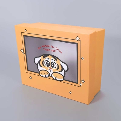 Heaven and earth cover window gift box customized visual shirt stationery birthday gift box square packing box