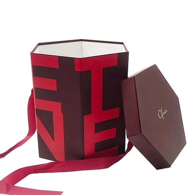 Hand gift packaging box Universal Christmas gift box Valentine gift box Perfume hexagonal box customization