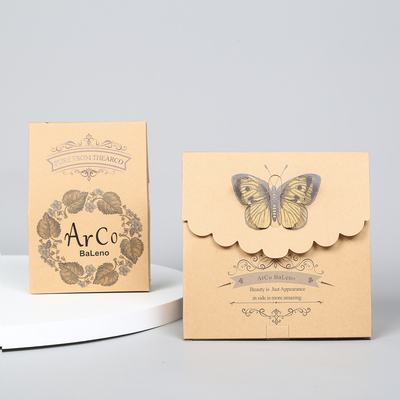 Custom kraft paper candy box personality black cardboard hollowed window box custom