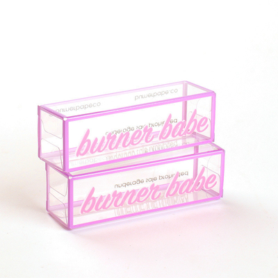 PVC lip balm box Lipstick plastic small box transparent color box pet box Plastic packaging box transparent