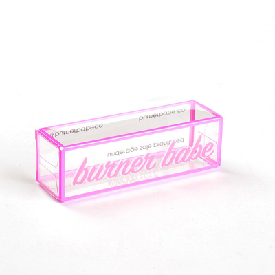 PVC lip balm box Lipstick plastic small box transparent color box pet box Plastic packaging box transparent