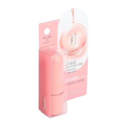 Lip balm blister hot seal paper card printing inner plate transparent PET PVC hot pressure blister box customization