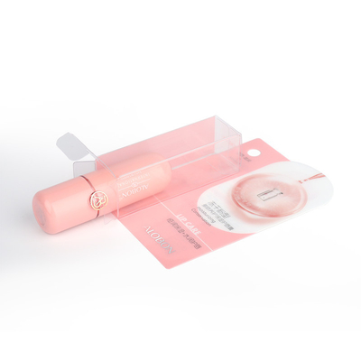 Lip balm blister hot seal paper card printing inner plate transparent PET PVC hot pressure blister box customization