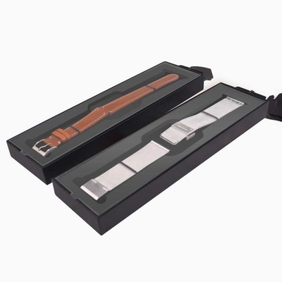 Pvc transparent clamshell watch box Custom tempered strap box men's and women's watch box