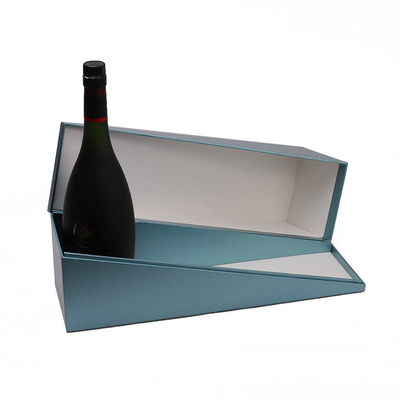 Custom inclined triangle clamshell hardcover box special-shaped hardcover box Red wine hardcover box foreign wine box