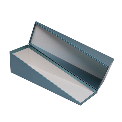Custom inclined triangle clamshell hardcover box special-shaped hardcover box Red wine hardcover box foreign wine box