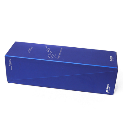 Custom inclined triangle clamshell wine box special-shaped hardcover box red wine hardcover box