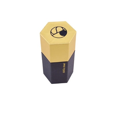 Hexagonal box craft gift box cover gift box Jewelry necklace shaped box hot gold hot silver custom