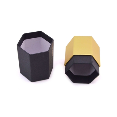 Hexagonal box craft gift box cover gift box Jewelry necklace shaped box hot gold hot silver custom