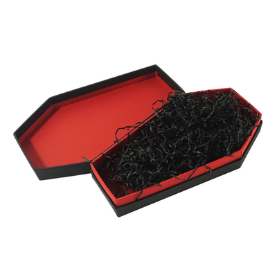 Mini Halloween cardboard coffin-shaped premium packaging gift shipping snack box with lid gift box customization