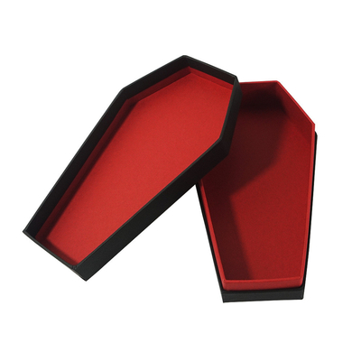 Mini Halloween cardboard coffin-shaped premium packaging gift shipping snack box with lid gift box customization