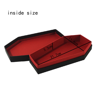 Mini Halloween cardboard coffin-shaped premium packaging gift shipping snack box with lid gift box customization